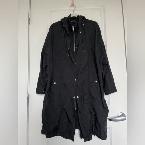 Zara Jackets & Blazers - Zara black lightweight rain jacket Size S-M